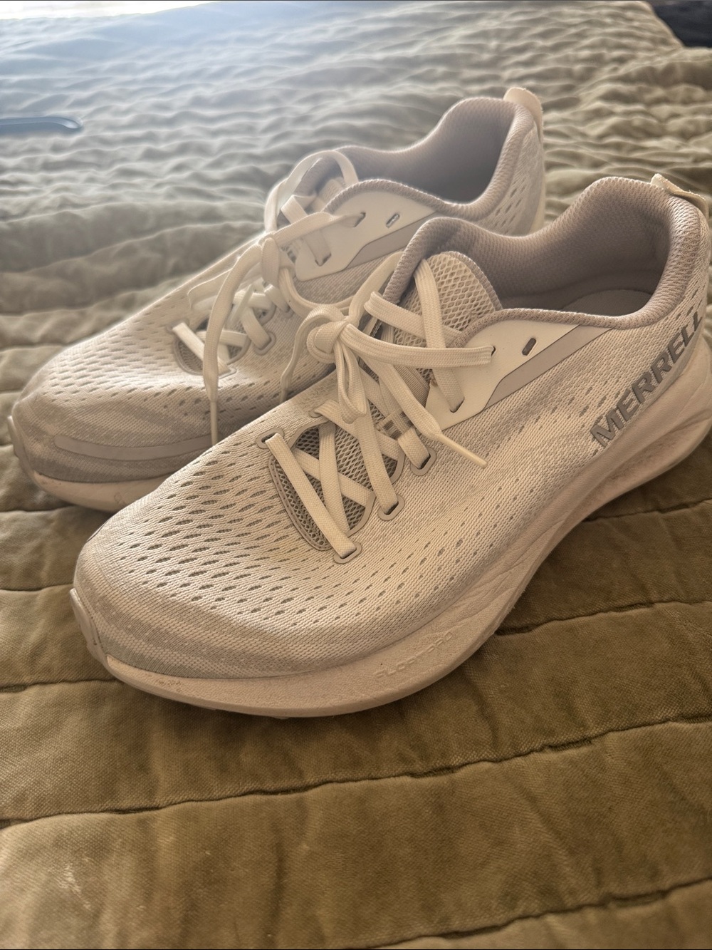 Merrell Women’s White Athletic Lace-Up Running Sneakers